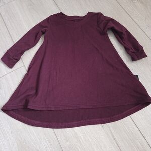 Burgundy Long Sleeve Dress